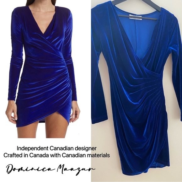 Velvet Blue Dress